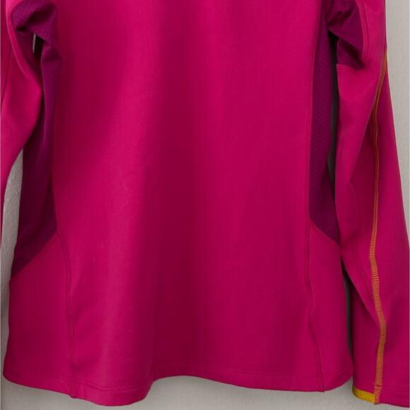 Salomon Long Sleeve 1/4 Zip Pullover Shirt base layer running Gorpcore pink L - Picture 12 of 13